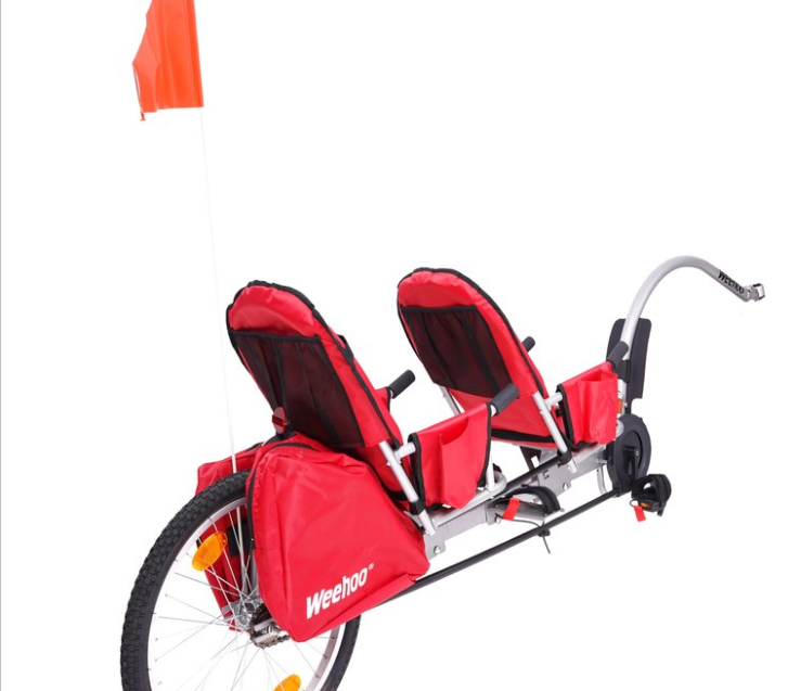 Weehoo Tagalong bike trailer for 2 Children