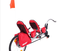 Weehoo Tagalong bike trailer for 2 Children
