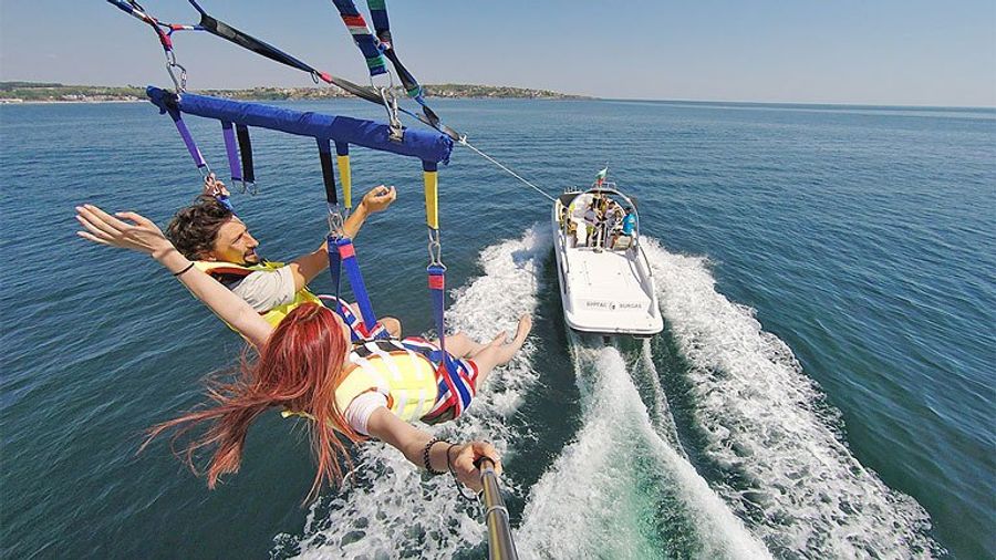 Parasailing on the Black Sea