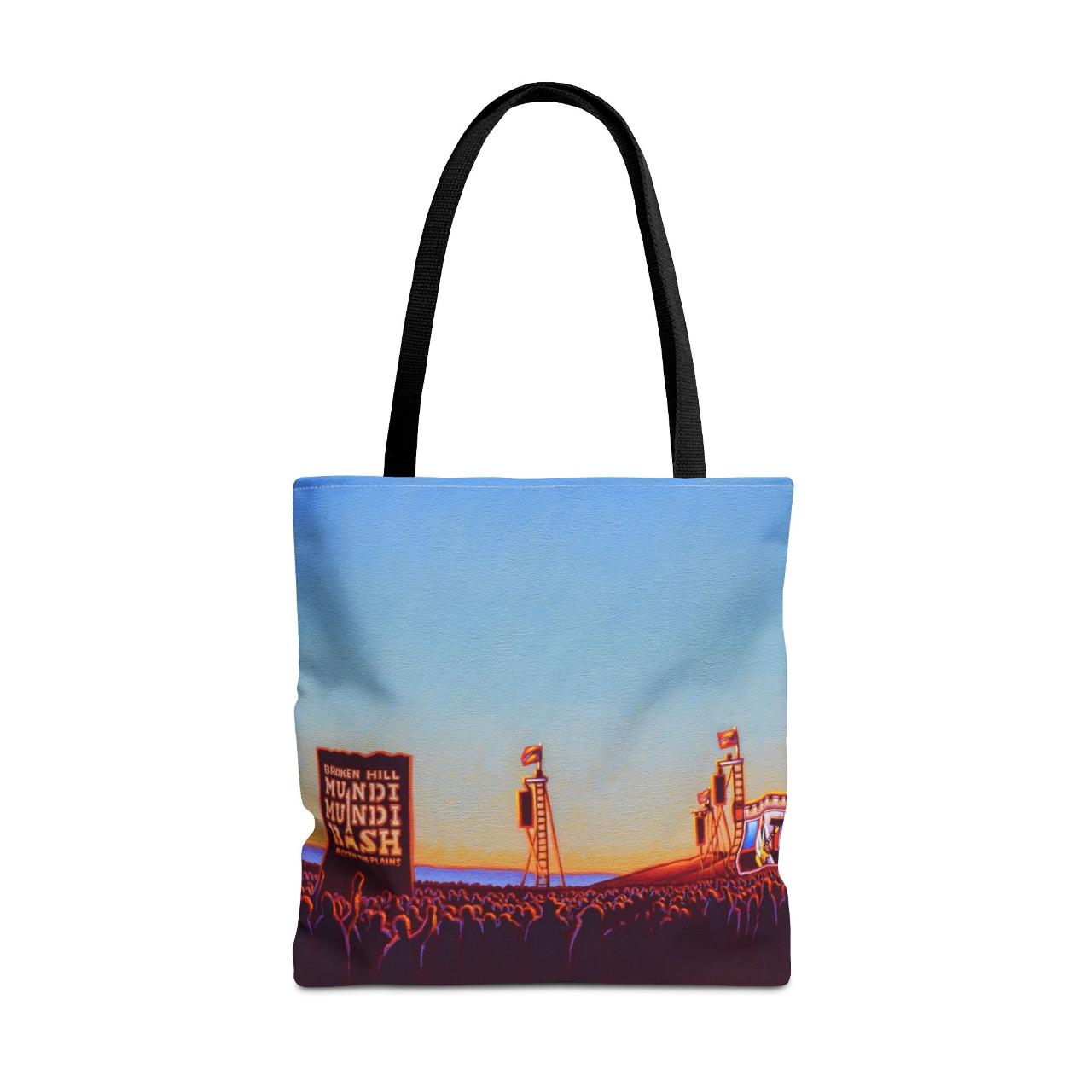 Sunset over Concert Tote Bag – Art by Clark Barret