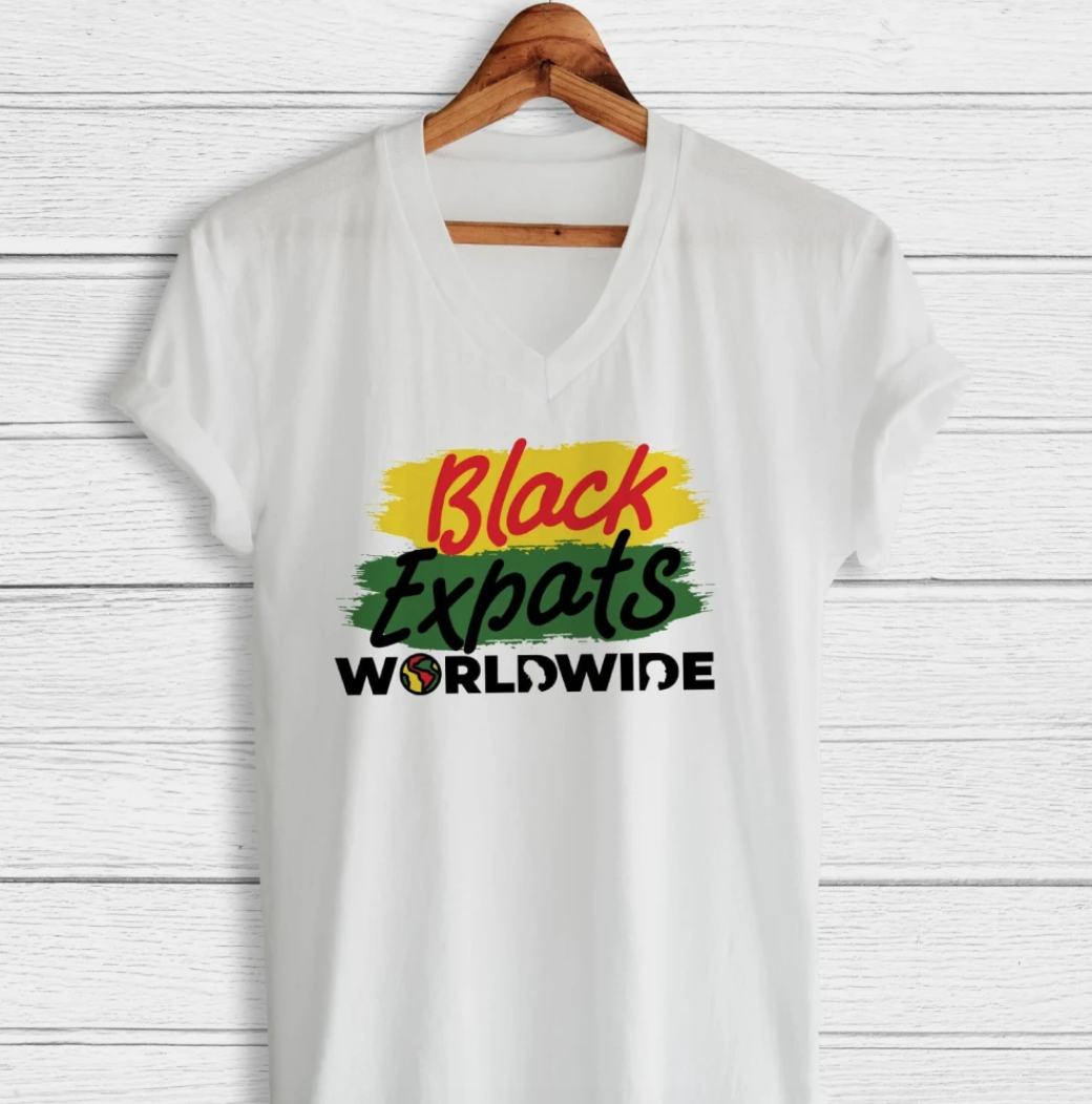 BLACK EXPATS WORLDWIDE T-SHIRT