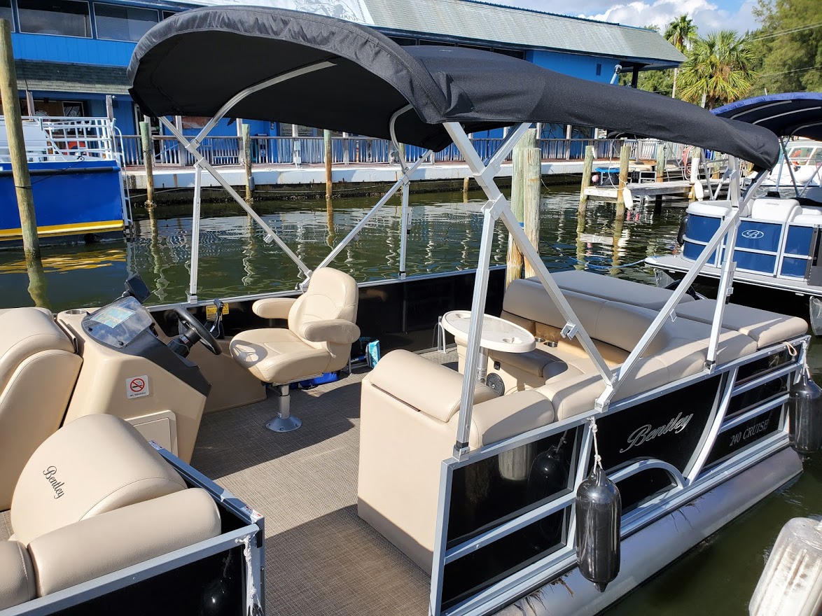 4 Hour 24' Bentley Pontoon w/ Bimini H2O Watersportz Reservations