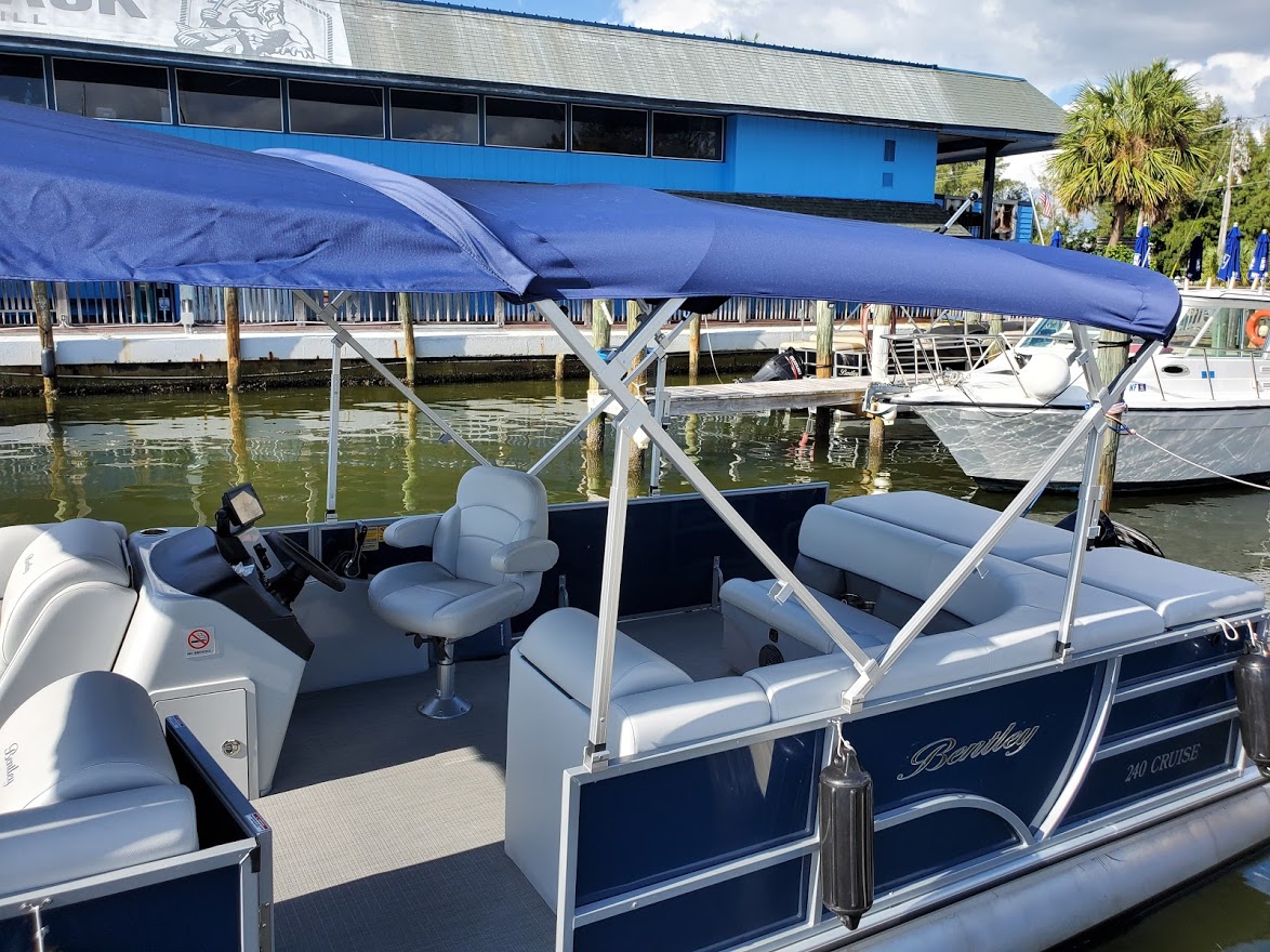 4 Hour 24' Bentley Pontoon w/ Double Bimini H2O Watersportz