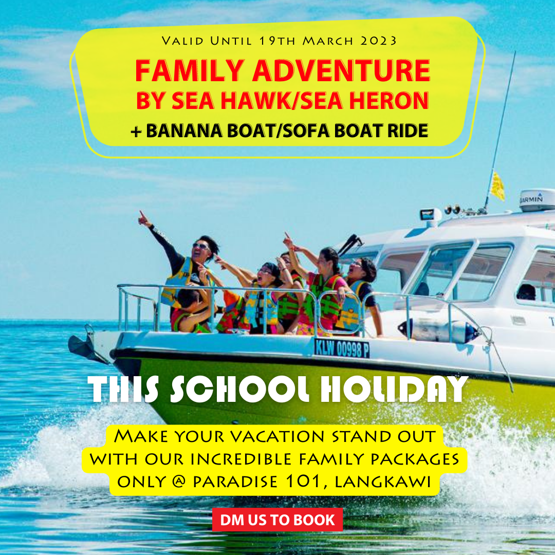 Family Adventure by Sea Hawk/ Sea Heron + Banana Boat Ride or Sofa Boat