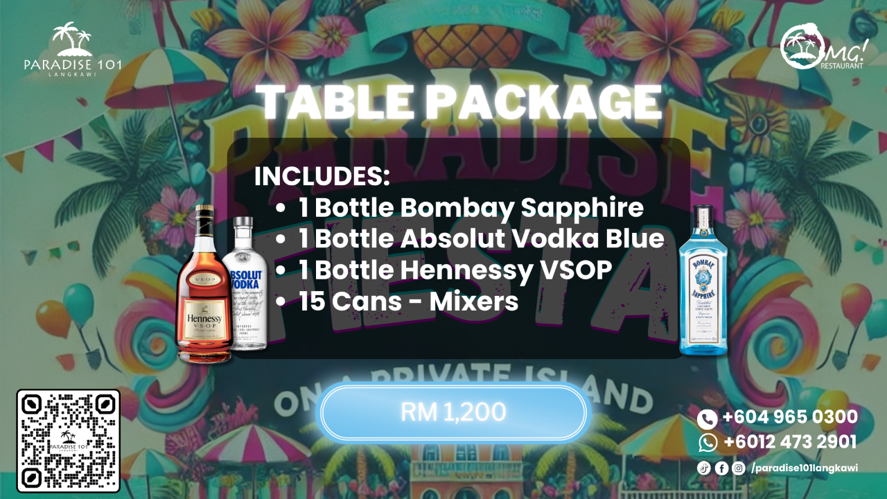 Paradise Fiesta Tables Promotions