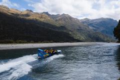 Jet boat drop off from Makarora to the Young Mouth
