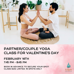 Partner Yoga for Valentine's Day