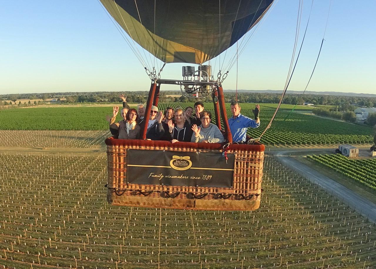 Brown Brothers King Valley Balloon Flight