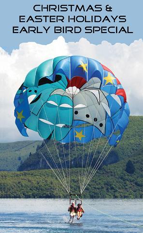 Early Bird Discounted Parasail Flights 9 & 10 AM / Christmas & Easter Holidays
