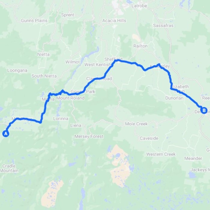 Cradle Mountain to Deloraine 