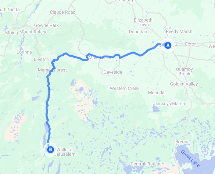 Deloraine to Walls of Jerusalem