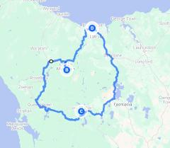 Park in Devonport, transfer to Cradle and return to Devonport from Lake St Clair
