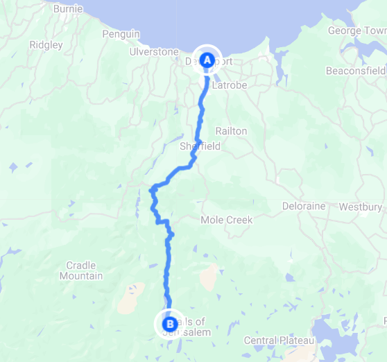 Devonport to Walls of Jerusalem