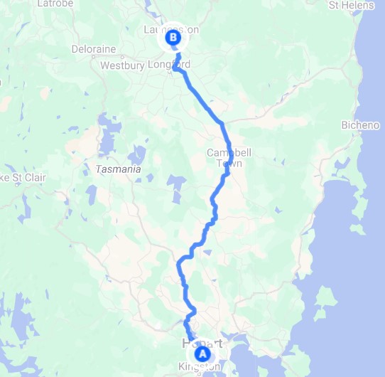 Hobart to Launceston PRIVATE TRANSFER