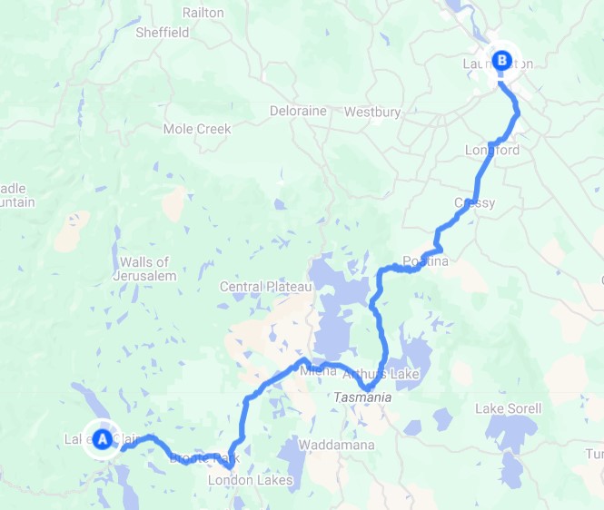 Lake St Clair Lodge to Launceston
