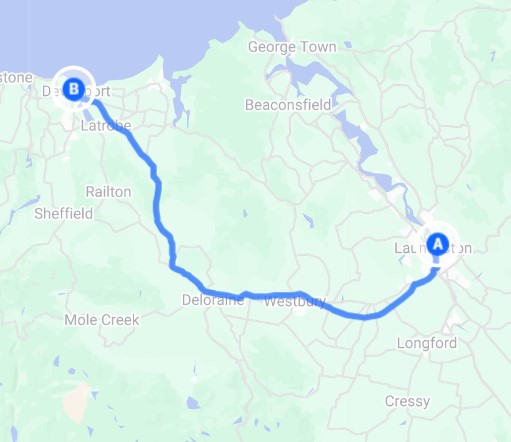 Launceston to Devonport