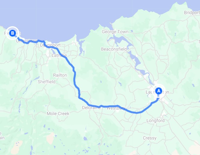 Launceston to Penguin