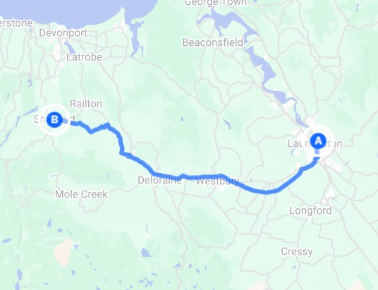 Launceston to Sheffield