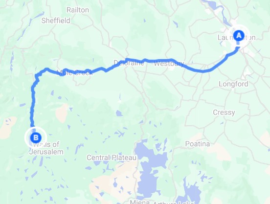 Launceston to Walls of Jerusalem