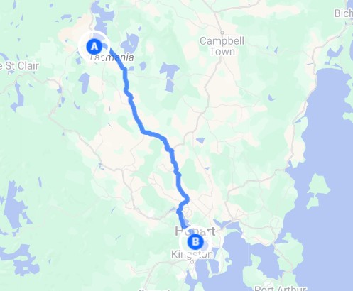 Miena to Hobart