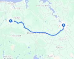 Sheffield to Launceston