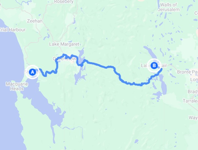Strahan to Lake St Clair PRIVATE TRANSFER