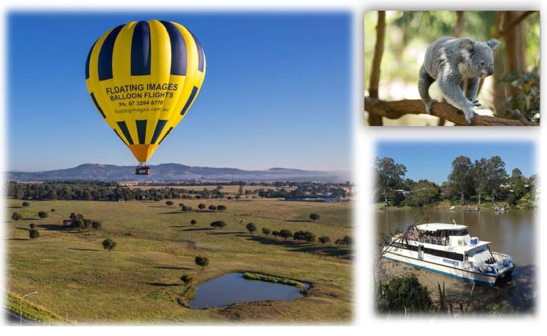 6Ca. 大布里斯班热气球、考拉及游船套餐 [Greater Brisbane Ballooning, Koalas & Cruising Package]