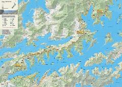 Queen Charlotte Track Map