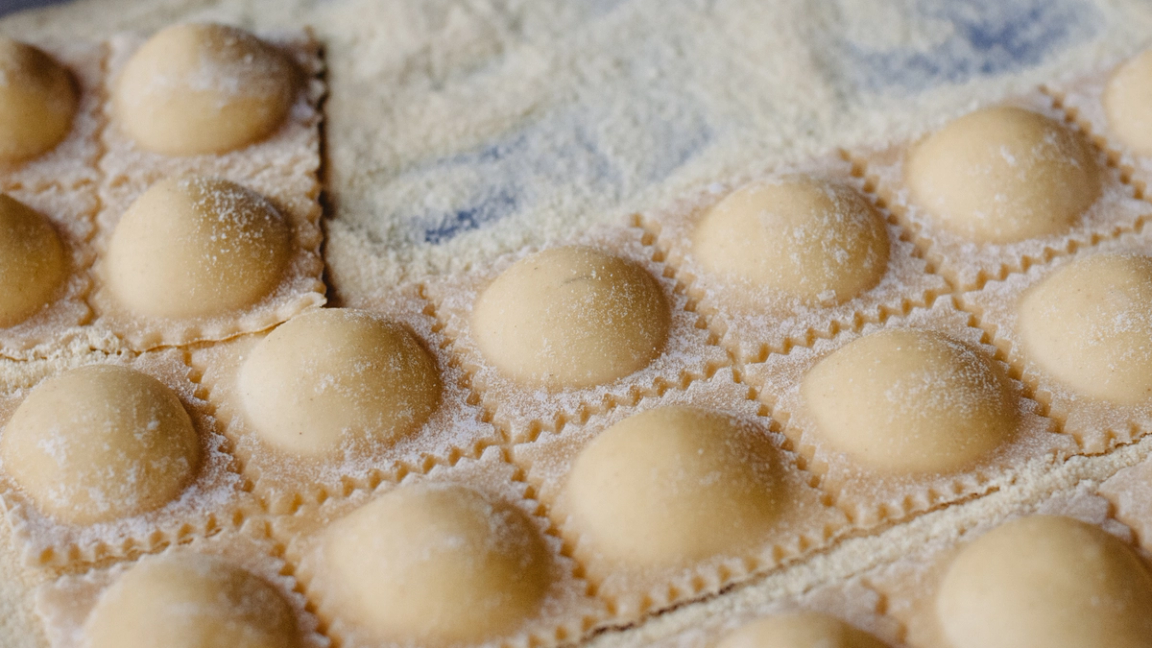 Ravioli Radicchio Rose`