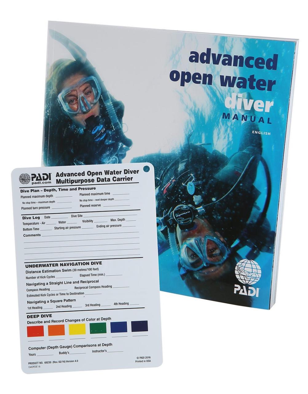 PADI Advanced Open Water Diver -  Digital Manual Included 