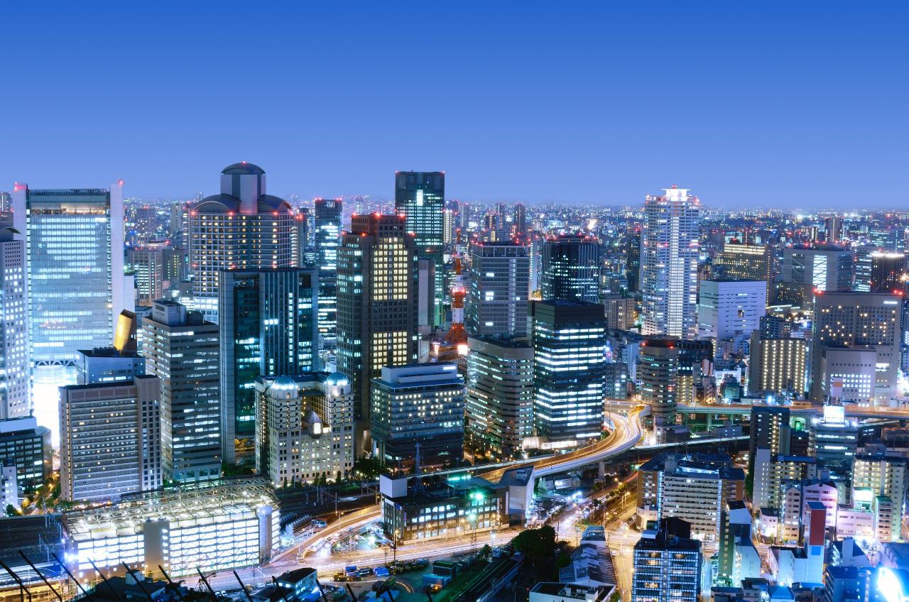 Helicopter Osaka/Kobe Skyline