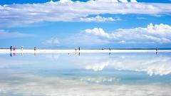 1-day Wulan Qinghai Tour Chaka Salt Lake: Ride the Sky Train into a World of Salt and Reflections