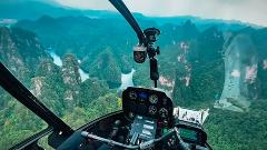 Price of private helicopter tour overlooking the beautiful Zhangjiajie China CFA