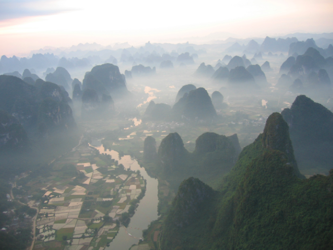 Yangshuo & Guilin Mountains Helicopter Tour and Sky Excursion