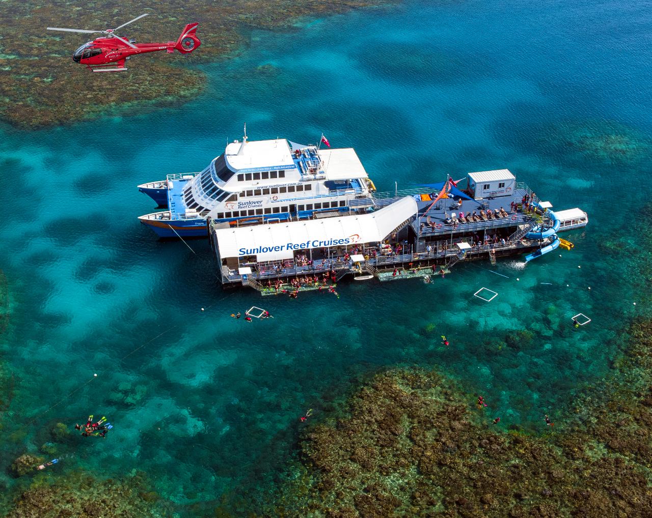 08: Moore Reef | Departs Cairns on Heli, Returns to Cairns on Catamaran