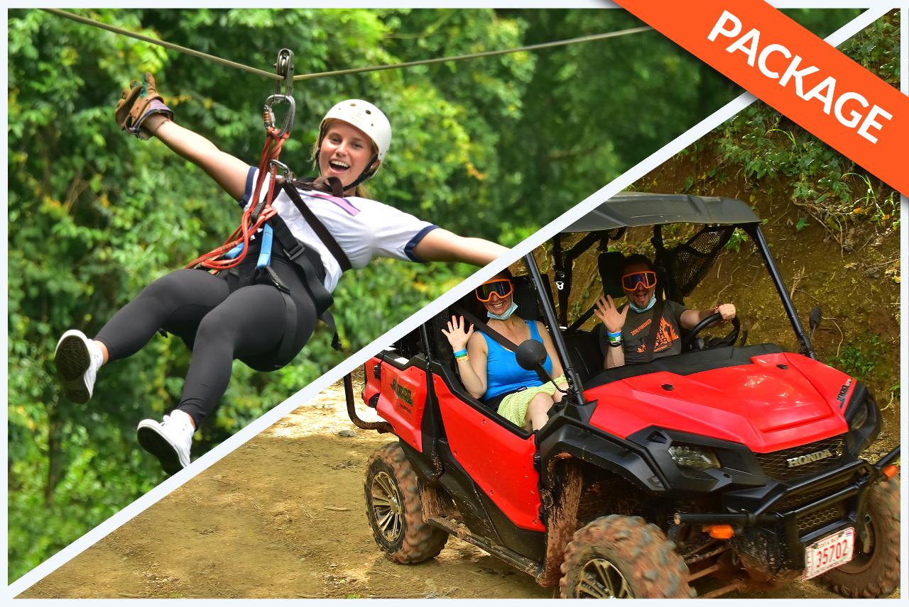 ZIP LINE + DOUBLE 2 HRS BUGGY COMBO