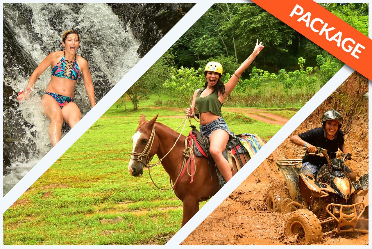 HORSEBACK RIDING + 2 HRS ATV AND WATERFALLS COMBO