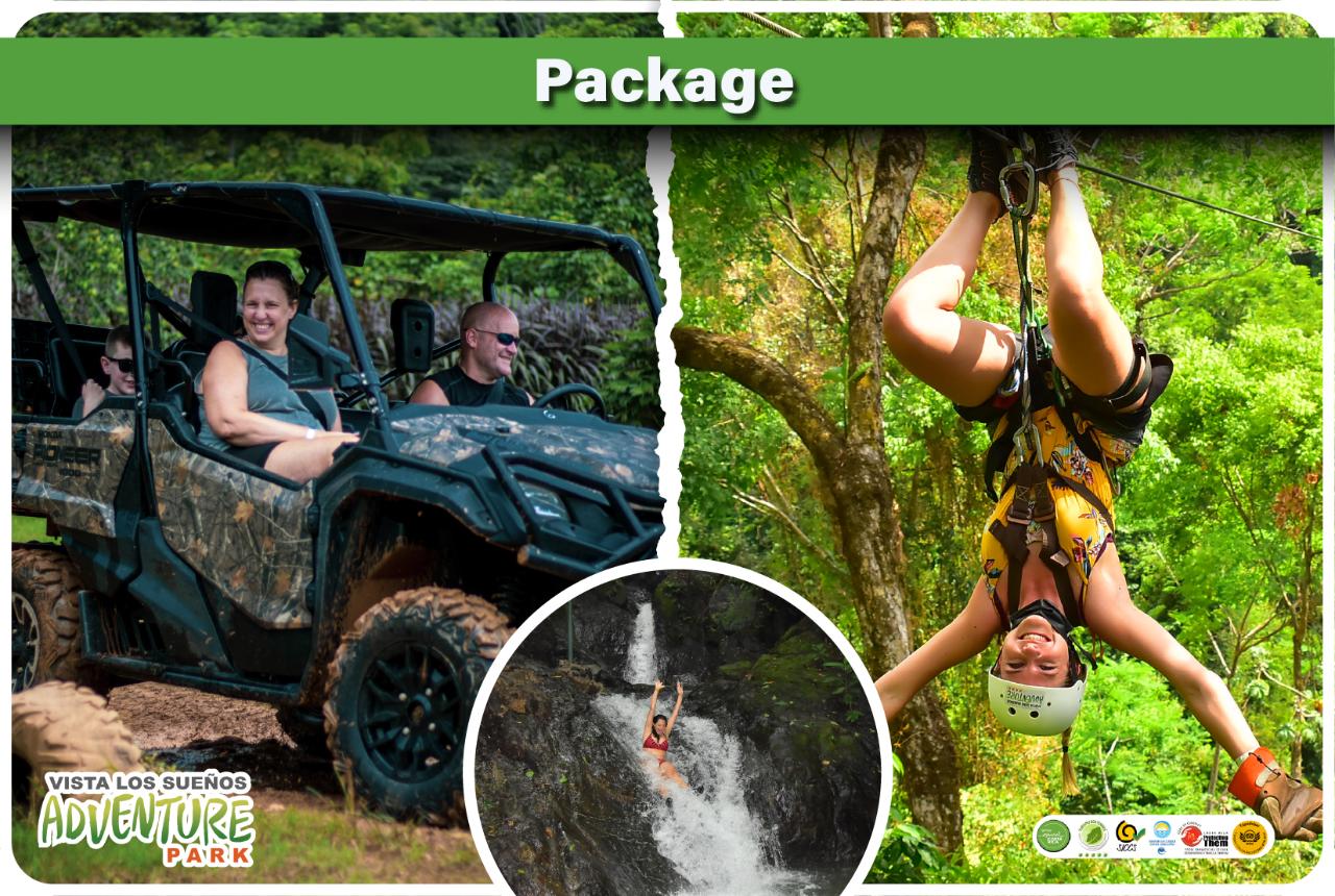 ZIP LINE + TRIPLE 3 HRS BUGGY + WATERFALLS COMBO