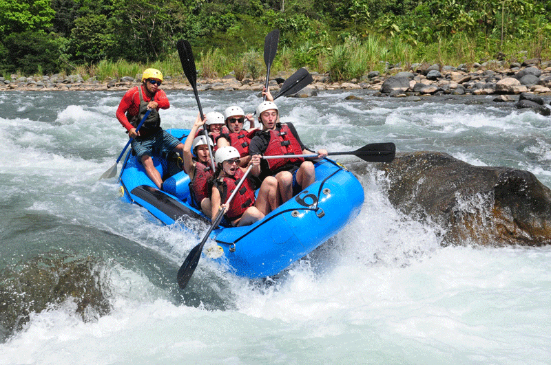 NARANJO RIVER  WHITEWATER RAFTING FROM JACO BEACH 