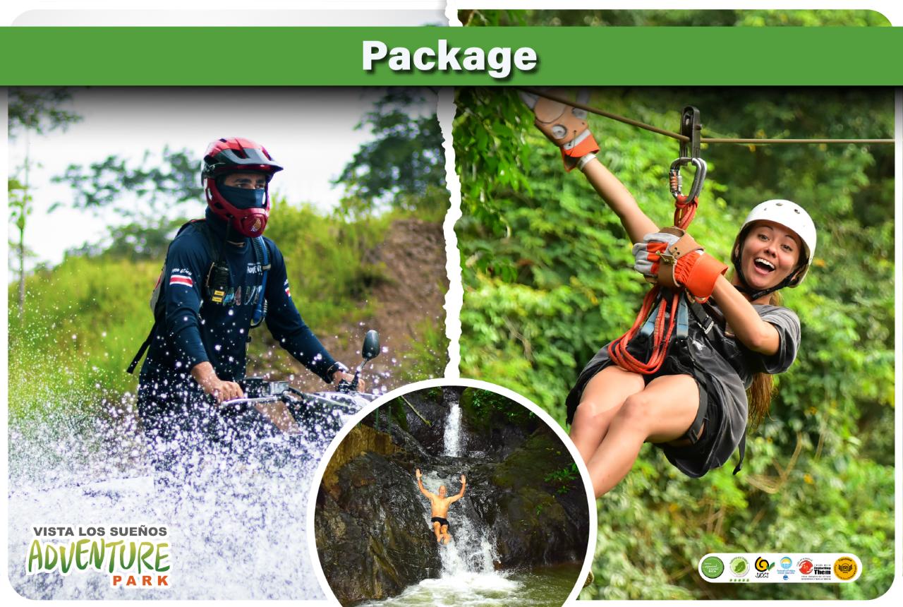 ZIP LINE + 3 HRS ATV + WATERFALLS COMBO