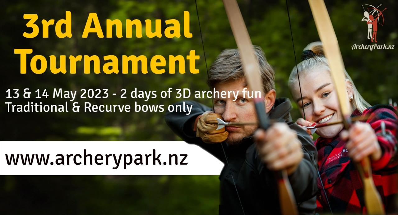 3D Archery Tournament Sat. 13 & Sun. 14 May 2023