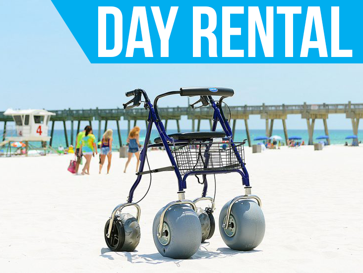 1 Day Rental Beach Rollator 