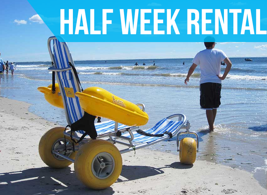 (Half Week Rental) Water Wheels Floating Beach Wheel Chair