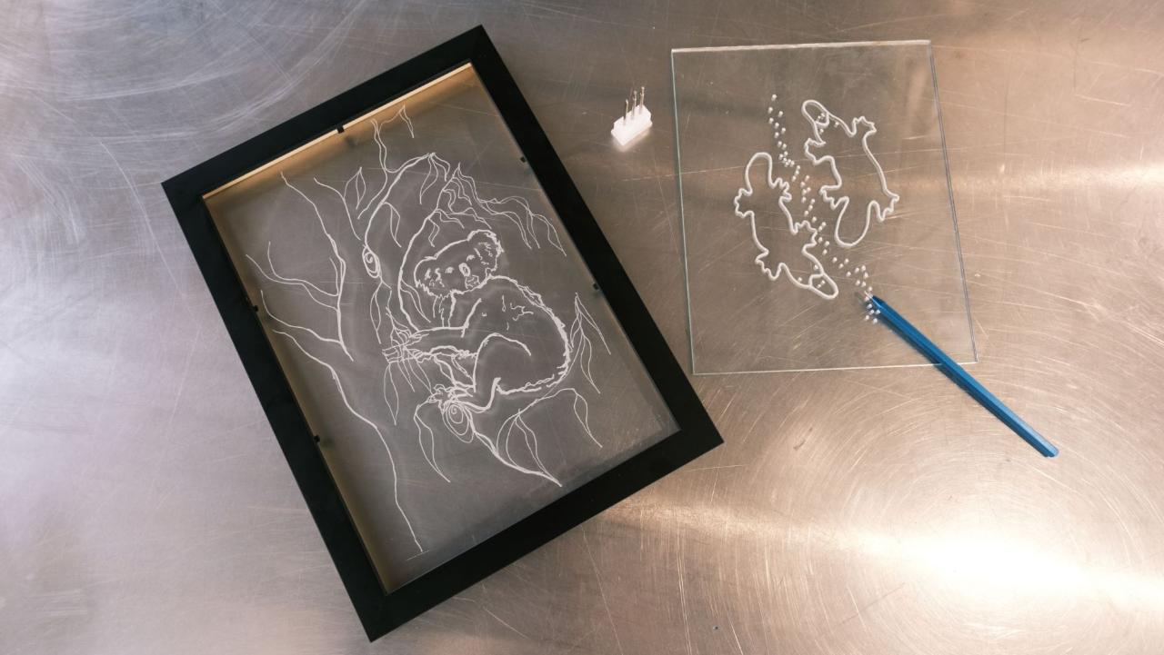 Drawn on Glass - Engraving