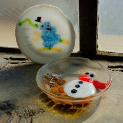 Painting with Frit: Bowl