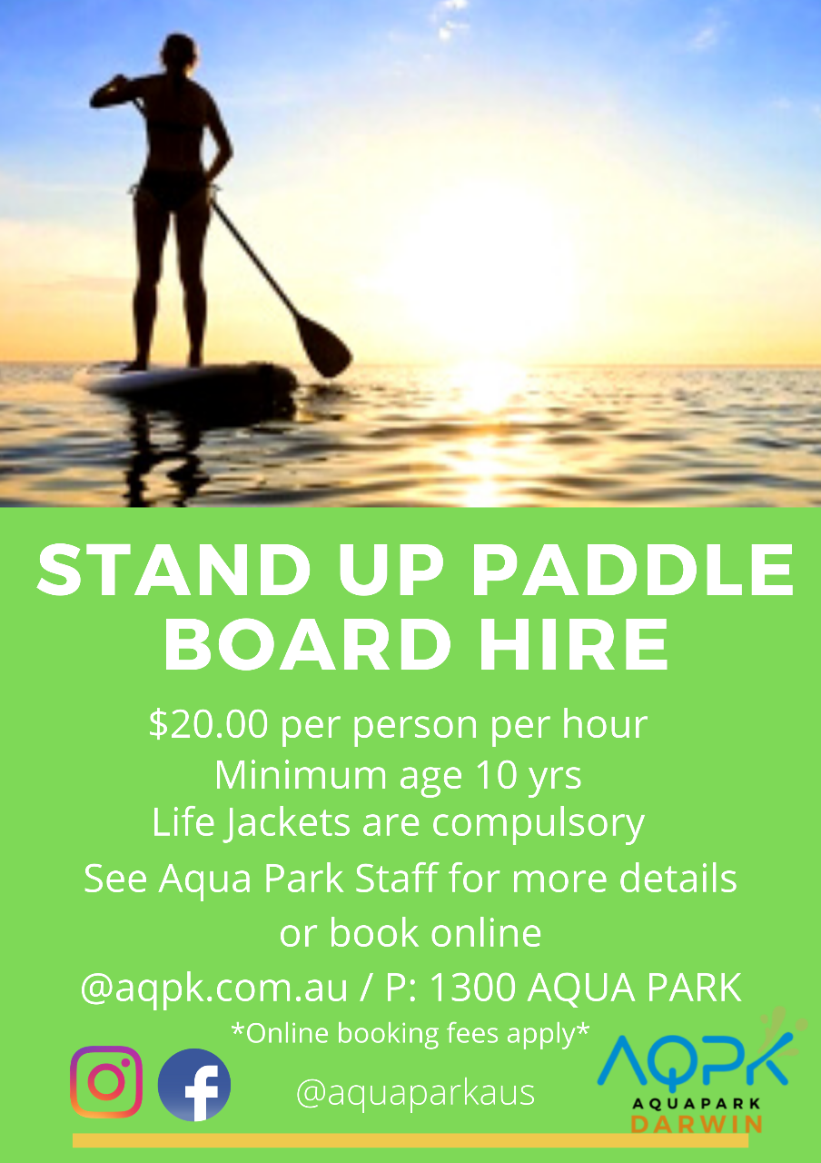 Paddle Board Hire - Darwin Waterfront Recreation Lagoon