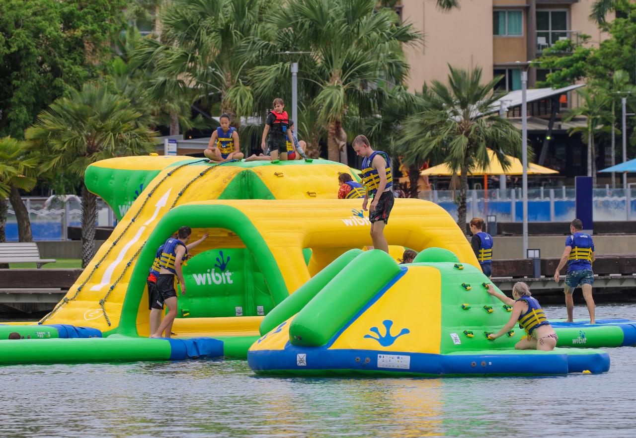 Aqua Park Tickets Darwin Waterfront Recreation Lagoon Aqua Park Pty