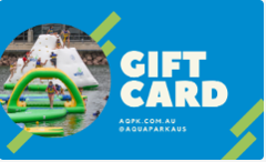 Aqua Park Gift Card - Double 1x Adult, 1x Child 6-9yrs