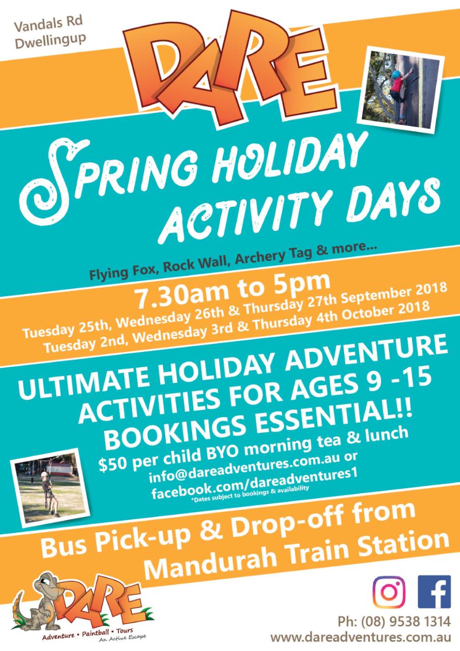 Spring Holiday Activity Days