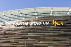 Optus Stadium and The Matagarup Bridge